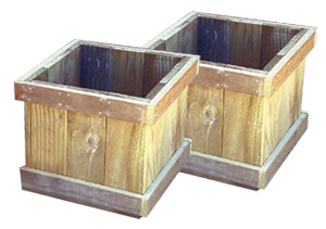 Larsen Sawmilling - planter tubs